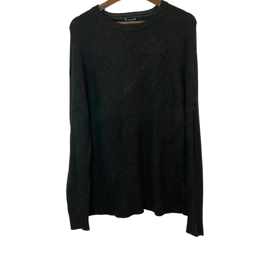 Smartwool Mens Large Merino wool blend green crew neck layering sweater size - Picture 10 of 16